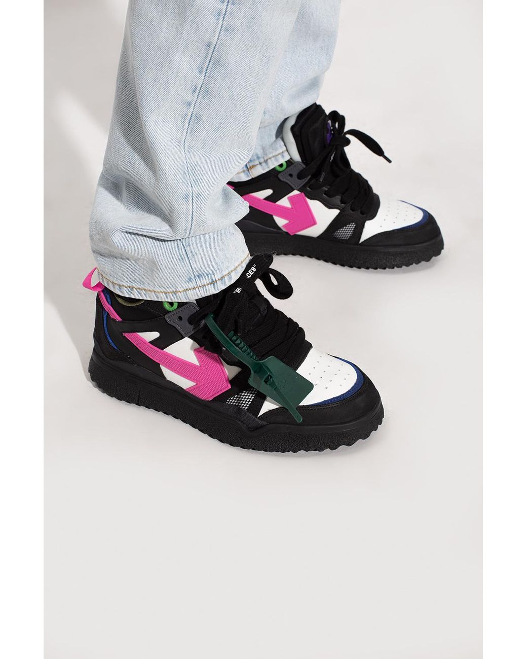 Off-White c/o Virgil Abloh 'new Mid Top Sponge' Sneakers in Black for Men |  Lyst