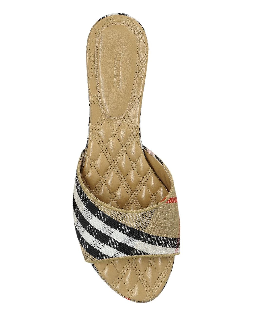 Burberry Natural Flip-Flops