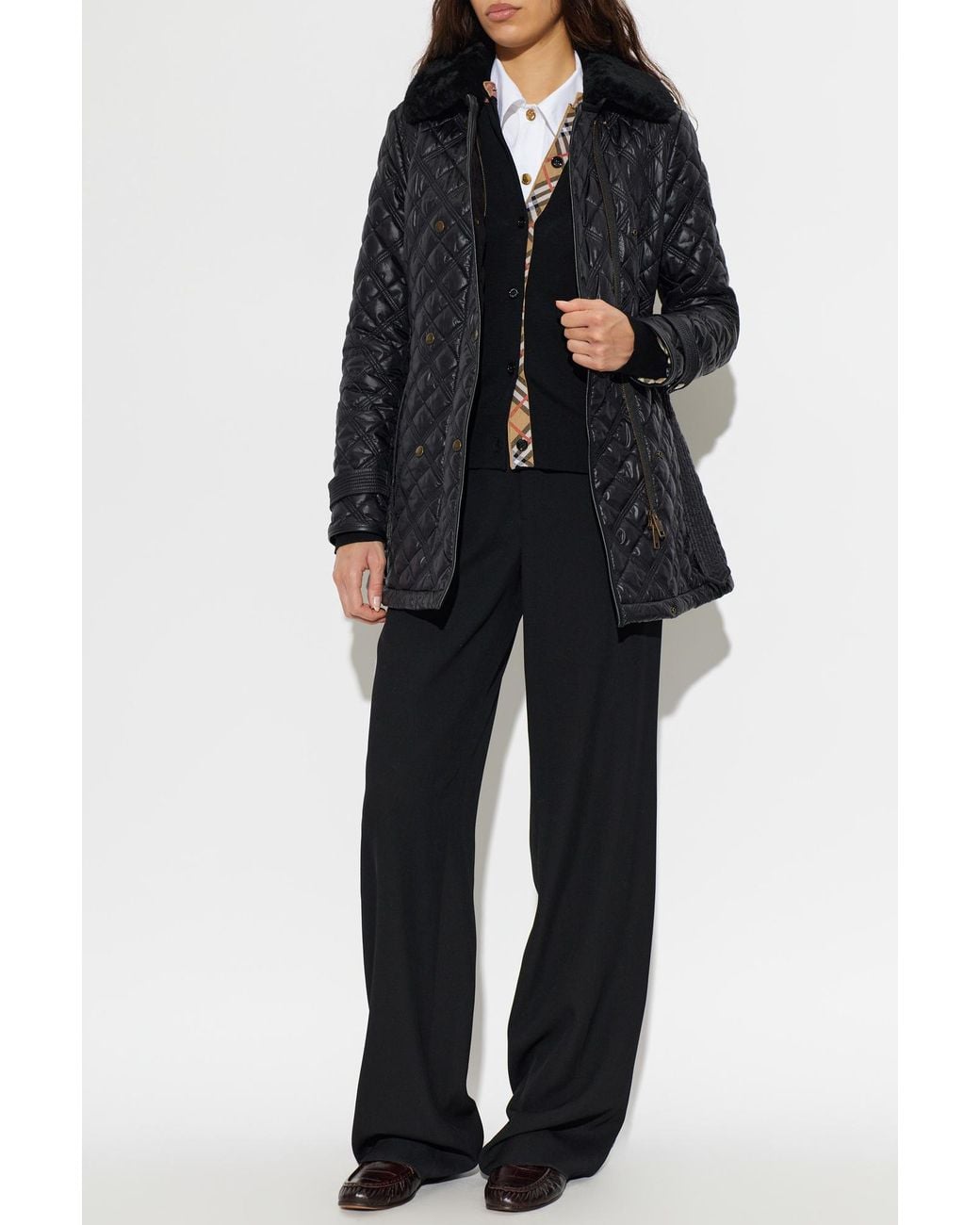 Burberry Black 'Rosedale' Jacket