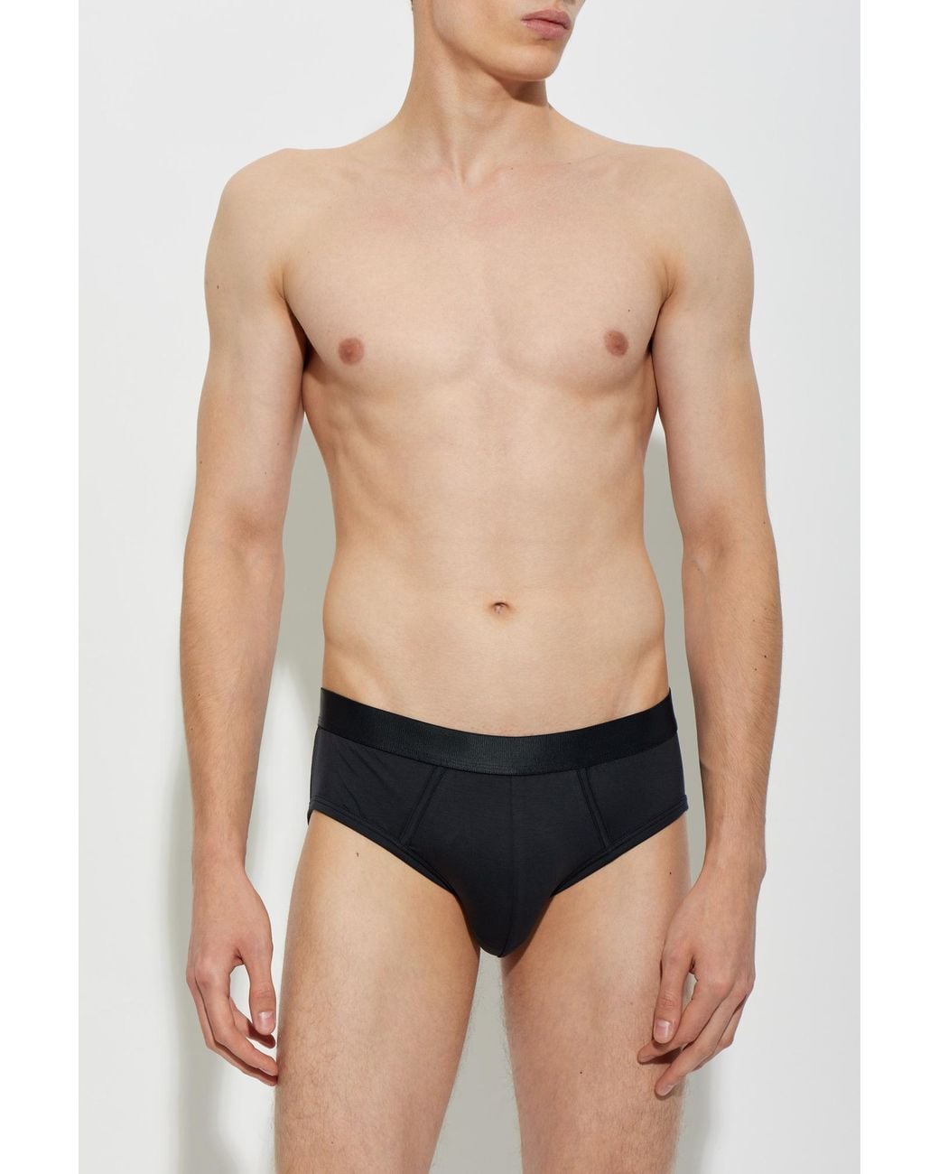 CDLP Blue Three-Pack Briefs With Logo for men