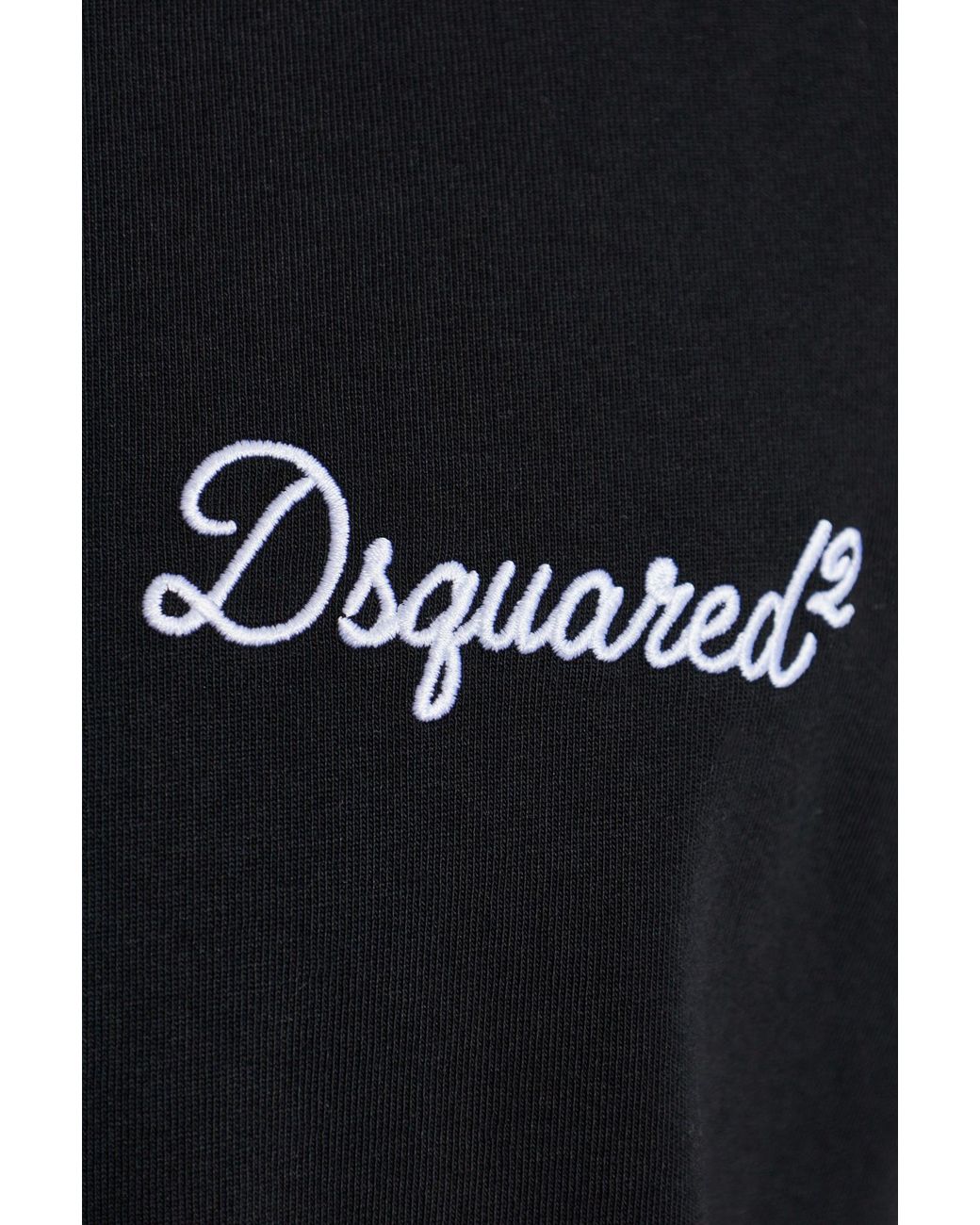 DSquared² Black Polo With Embroidered Logo for men