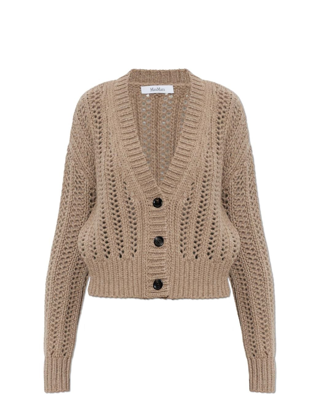 Max Mara Natural Cashmere Cardigan 'Zaino'