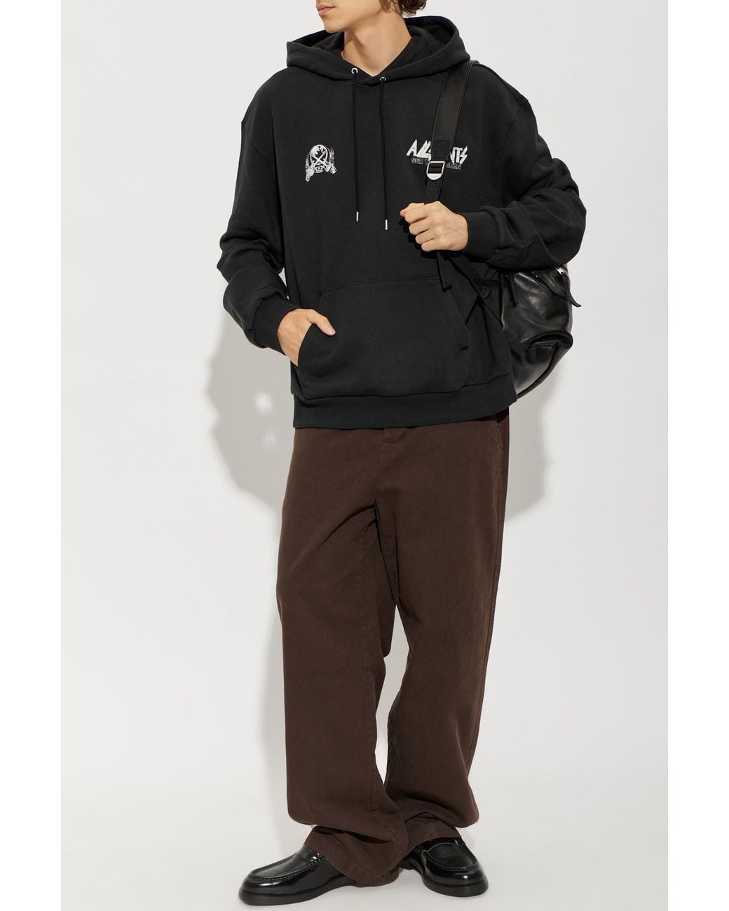 AllSaints Black 'Chromium' Sweatshirt for men