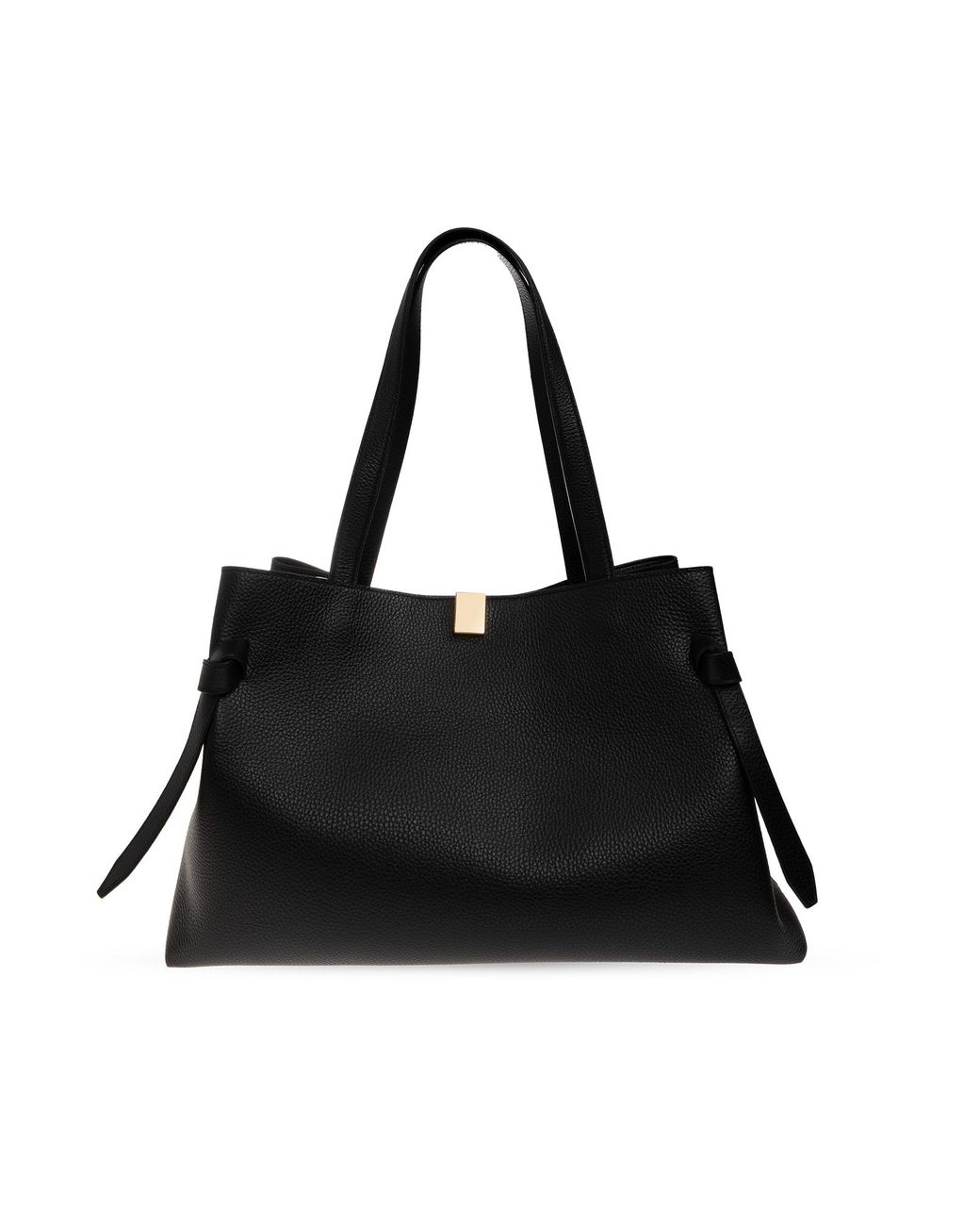 Yuzefi Black Leather 'Gyoza' Bag