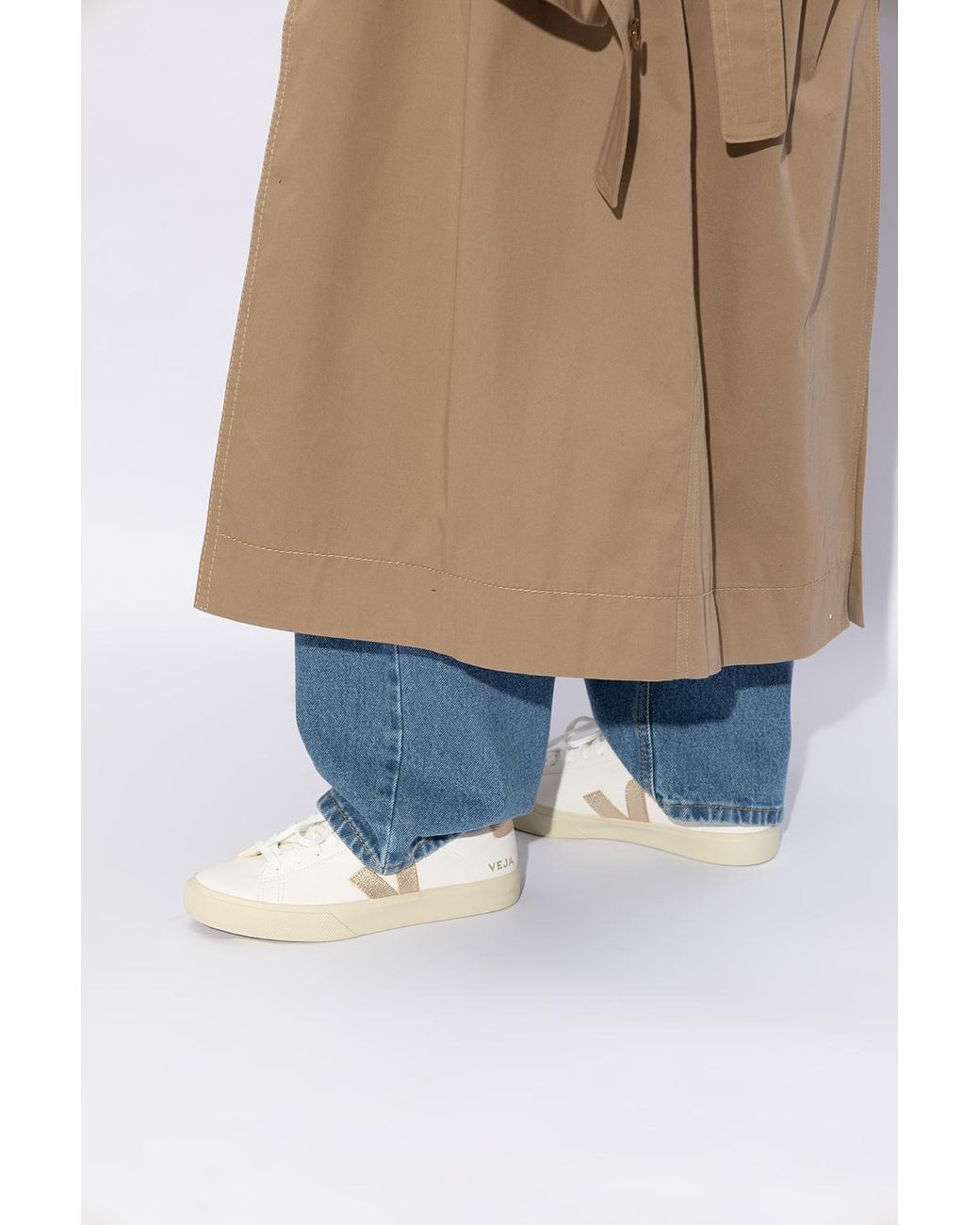 Veja White 'Campo Chromefree Leather' Sneakers