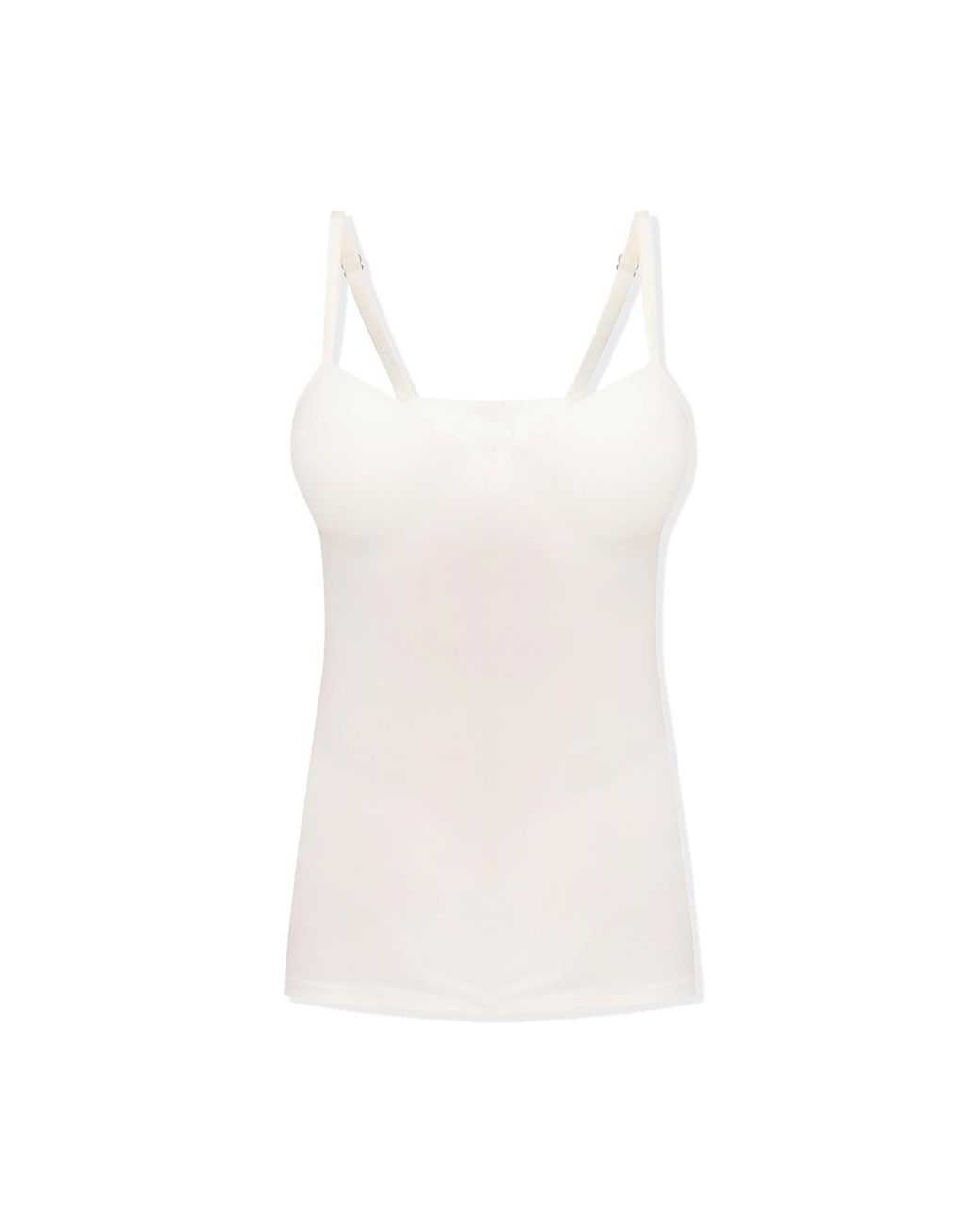 Hanro White Adjustable-Strap Top