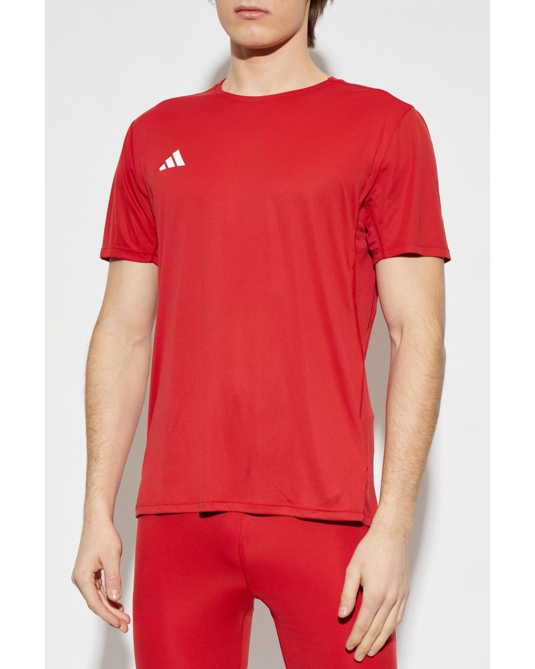 Adidas Originals Red T-Shirt From The Adizero Collection for men