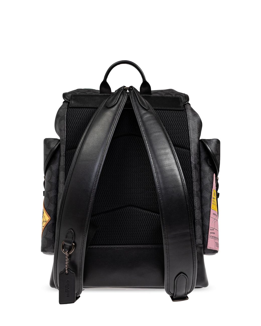 COACH Backpack With Colorful Patches in Black for Men | Lyst