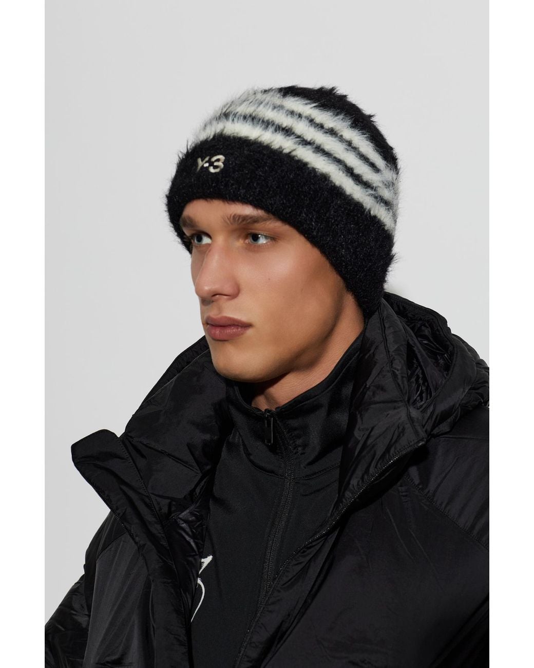 Y-3 Black Logo Beanie