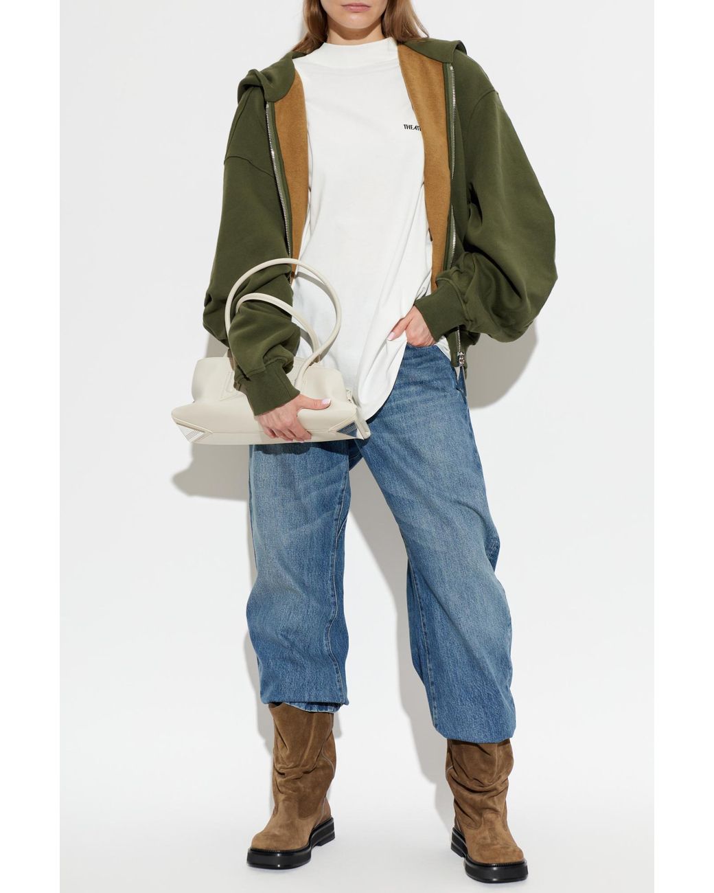 The Attico Blue Wide-Leg Jeans