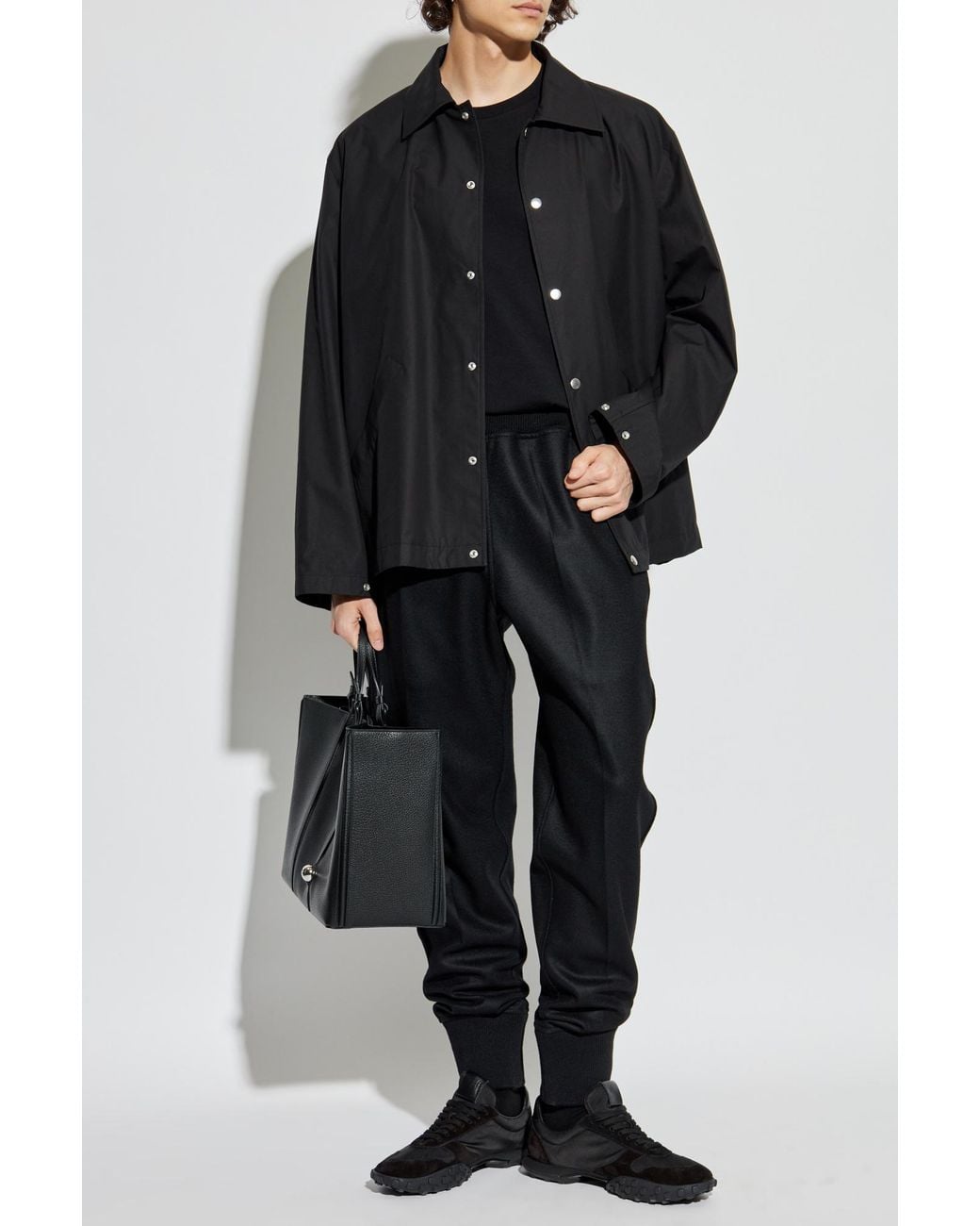 Jil Sander Black Jacket With Collar for men