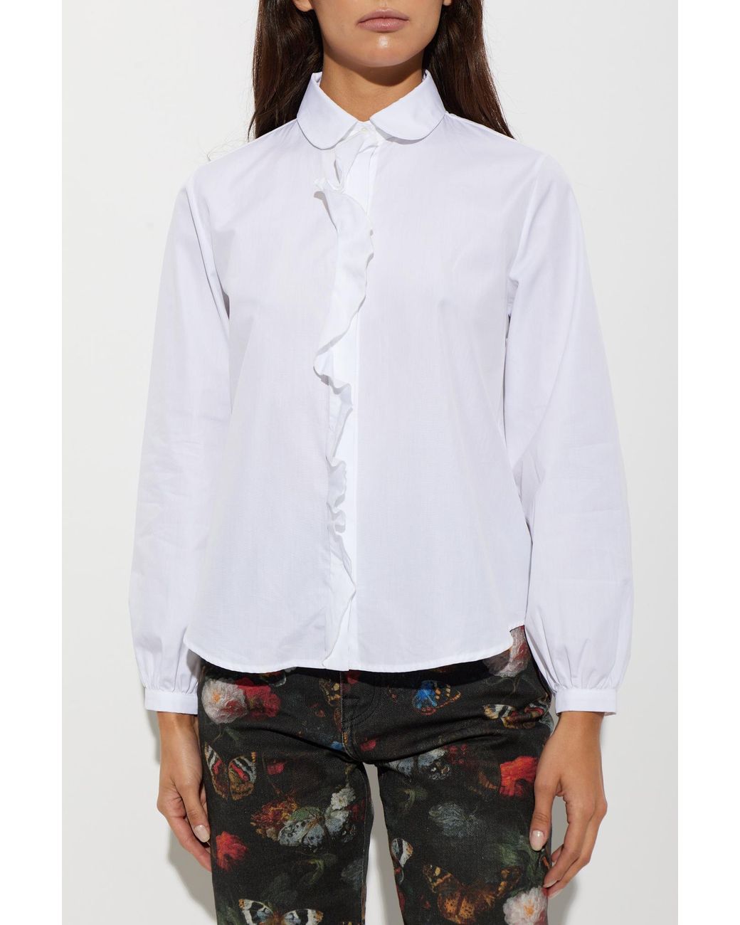 R13 White Cotton Shirt