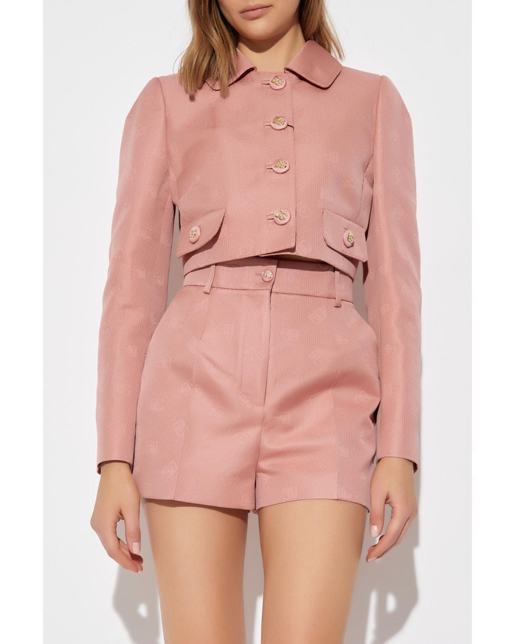 Dolce & Gabbana Pink Short Jacket