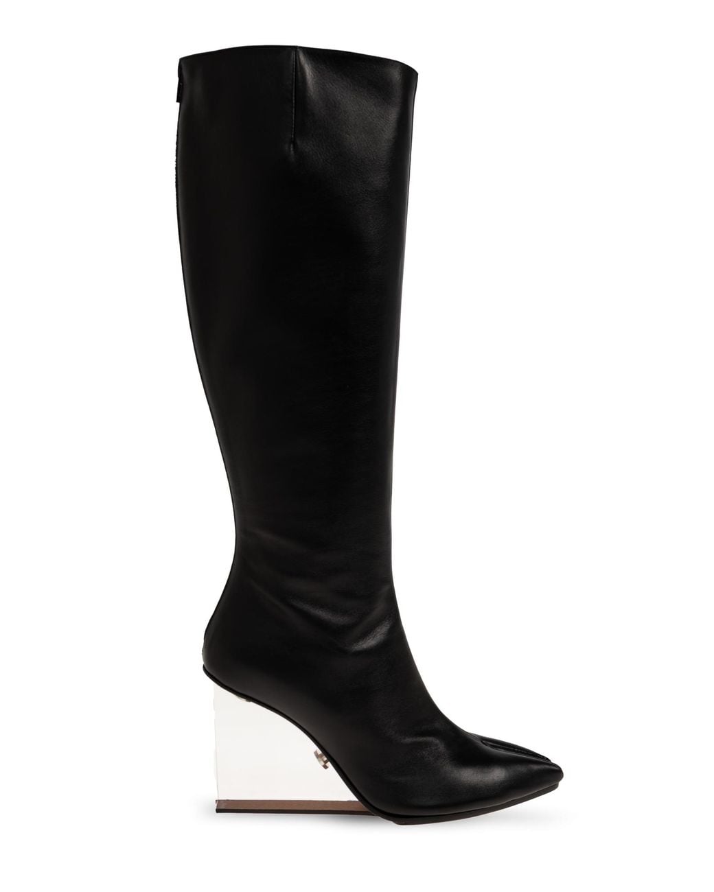 Maison Margiela Black Wedge Heel Boots "Tabi Plexi Claw"
