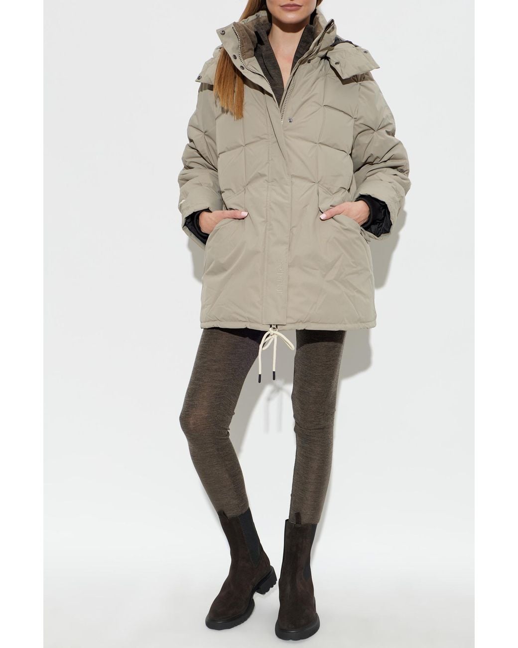 Rethinkit Studios Natural Insulated Jacket With Detachable Hood