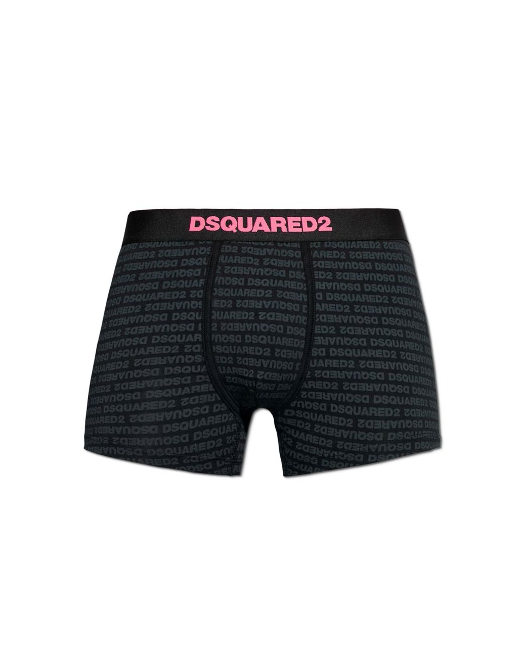 DSquared² Black Cotton Boxers With Monogram for men