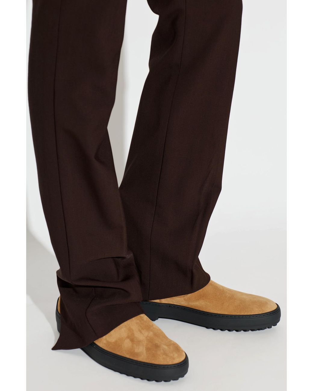 Tod's Brown Suede Ankle Boots