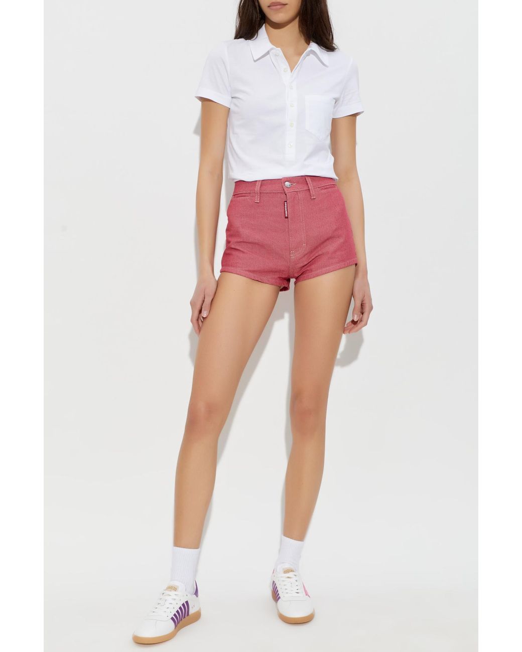 DSquared² Red Polo With Pocket