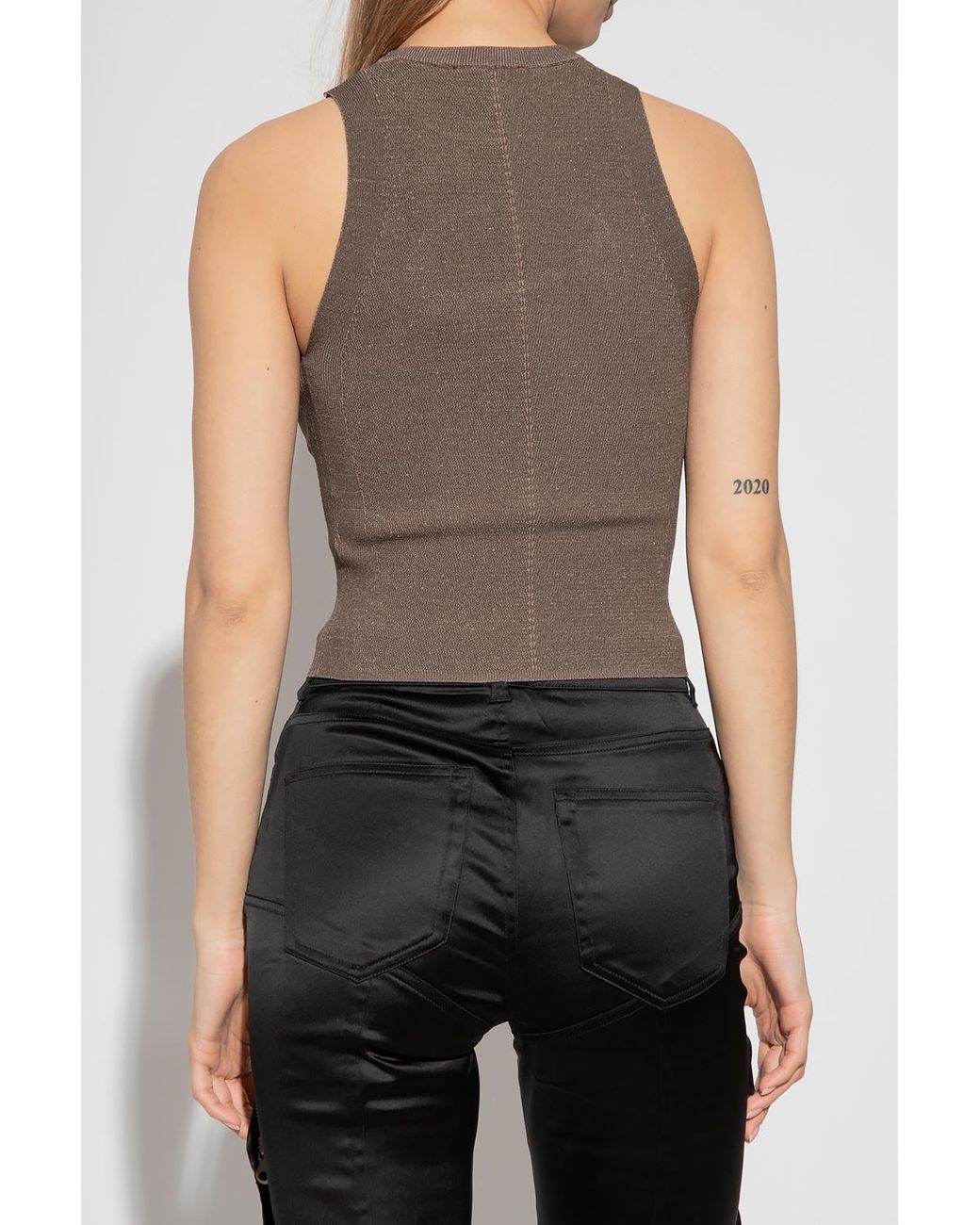 トップス Diesel Brown M-Onerva Tank Top DIESEL 'm-onerva' Top in Brown | Lyst