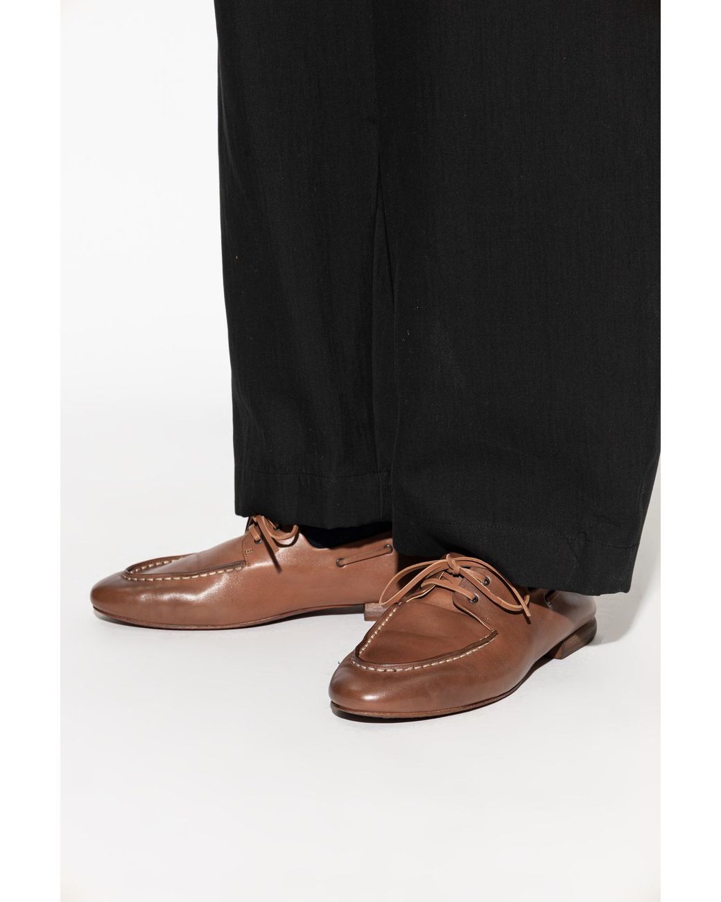 Marsèll Brown Suede Shoes "Mandolo" for men