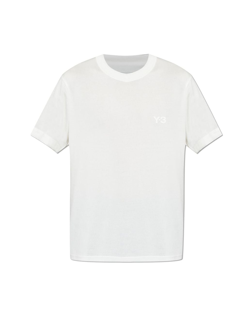 Y-3 White T-Shirt With Logo for men