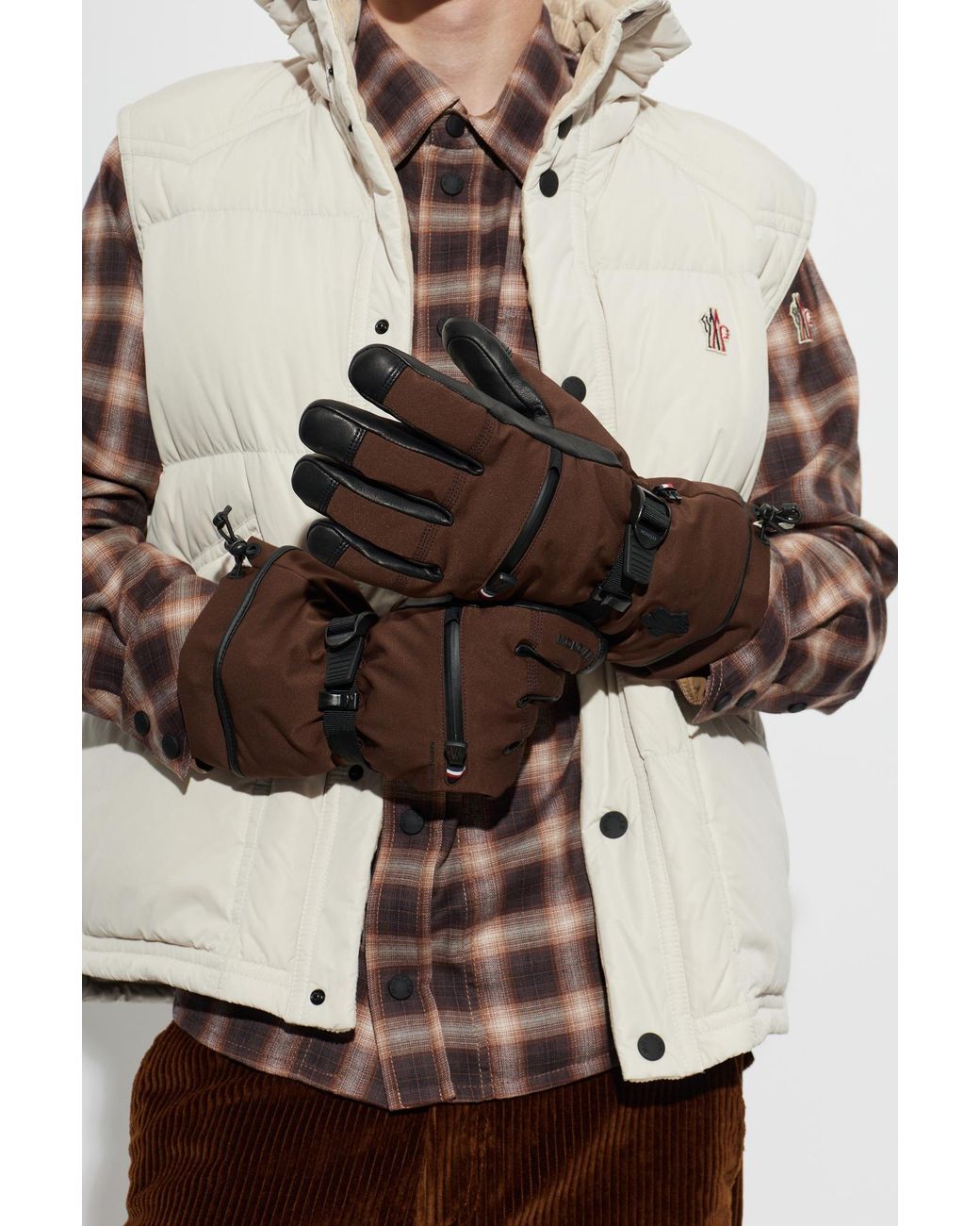 Moncler Black X Reusch' Ski Gloves for men