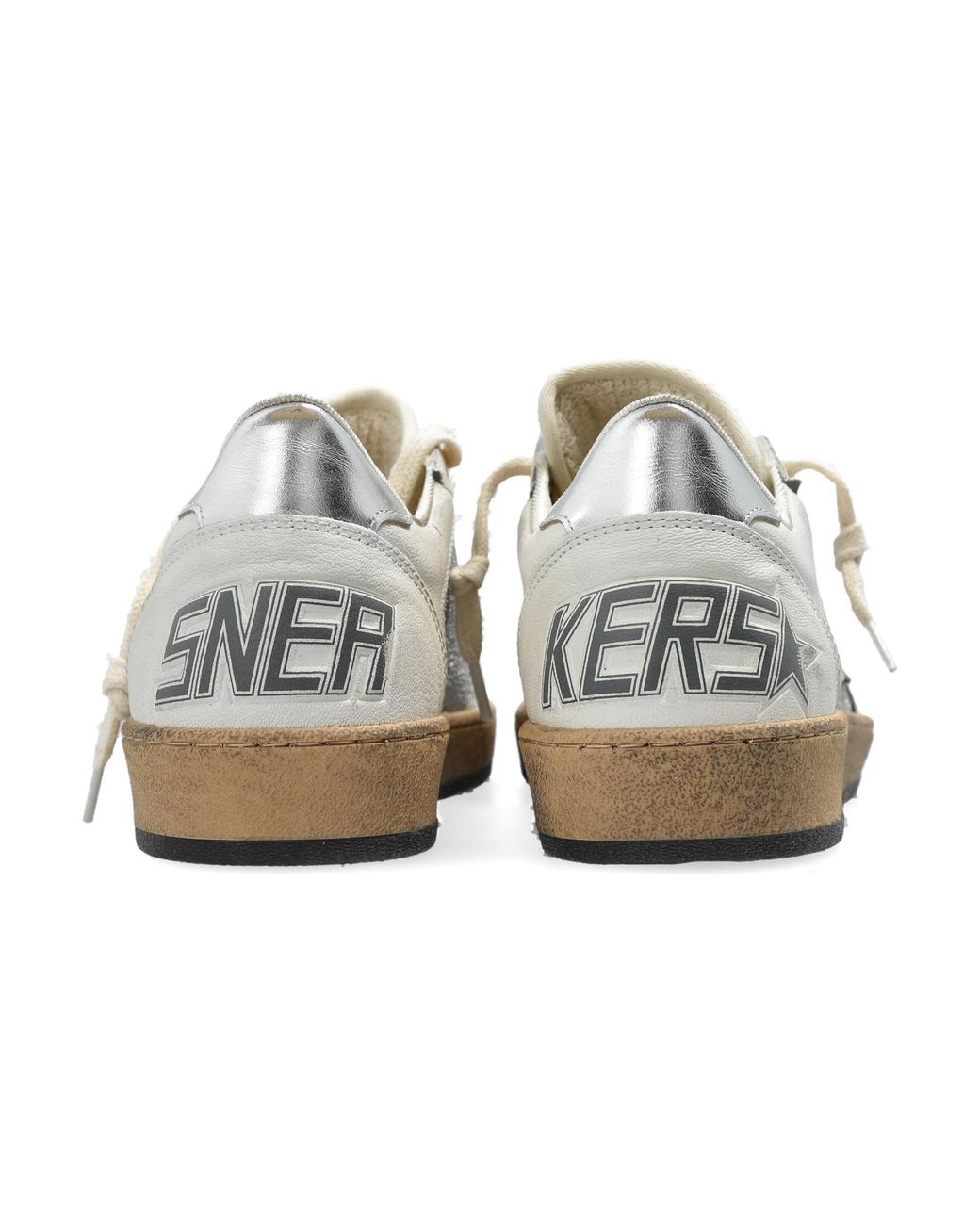 Golden Goose Sneakers Ball Star Double Quarter in White | Lyst