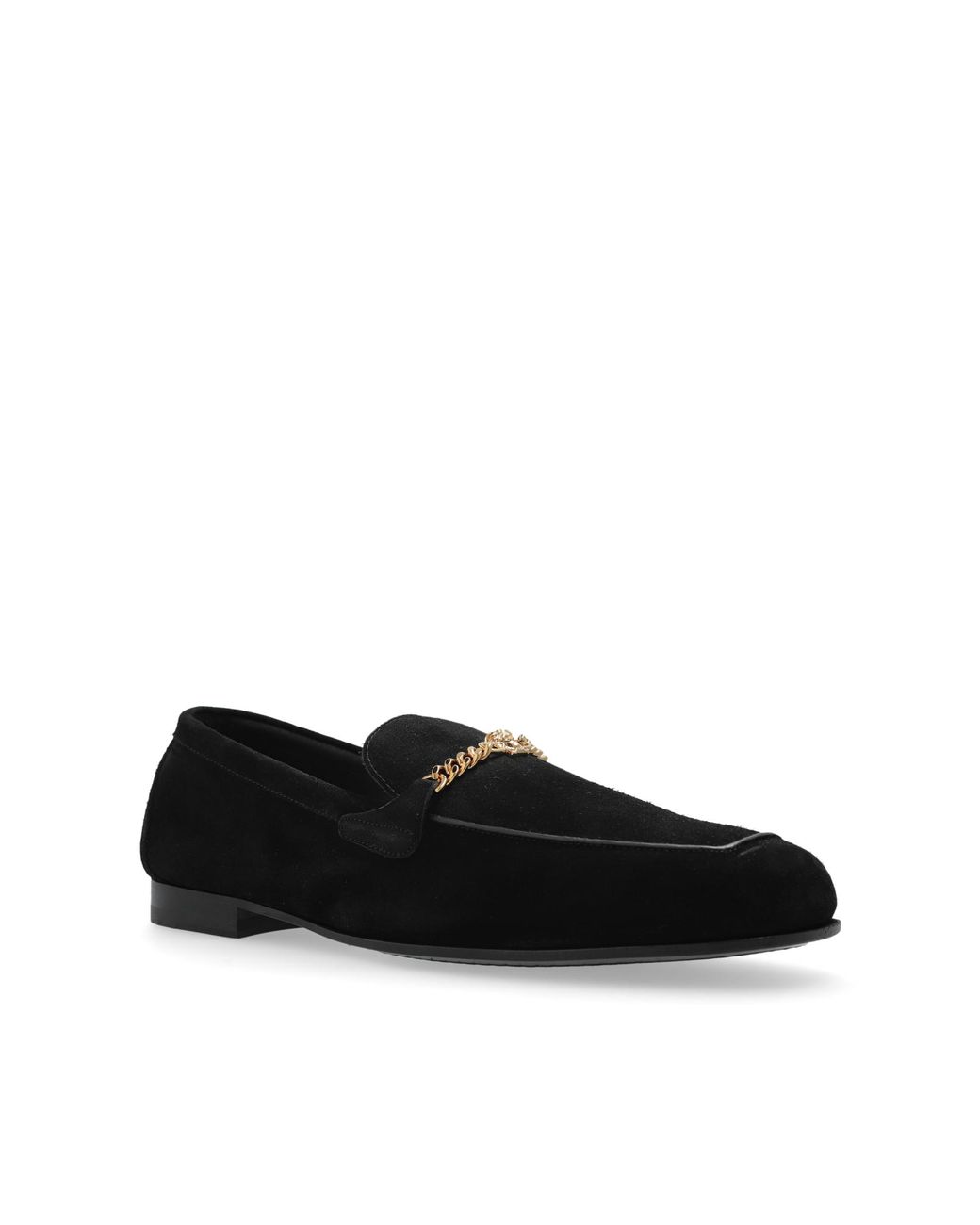 Versace Black Suede Shoes Type 'Loafers' for men