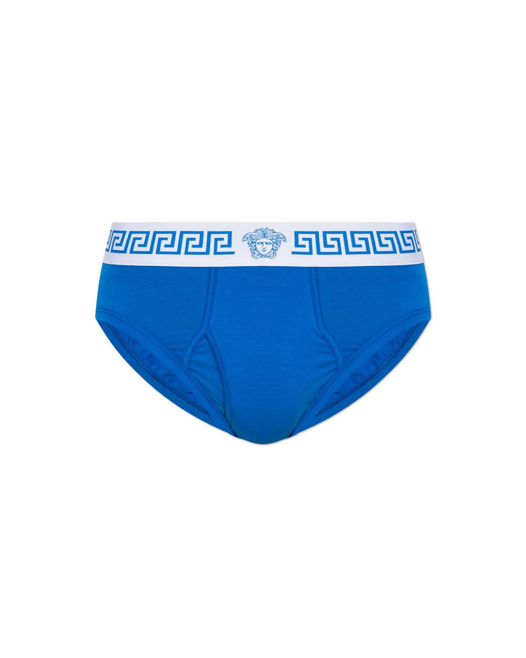 Versace Blue Cotton Briefs for men