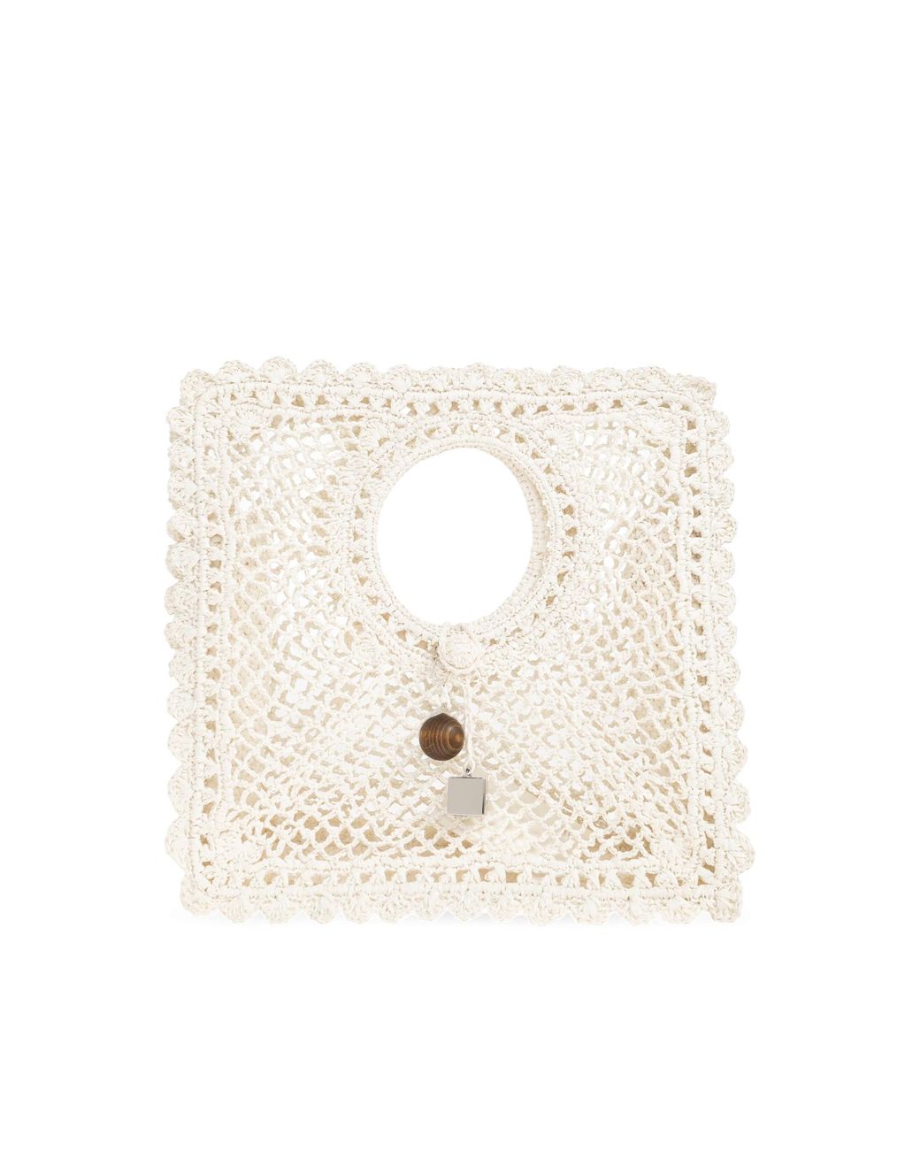 Jacquemus Natural 'Spiaggia Small' Handheld Bag