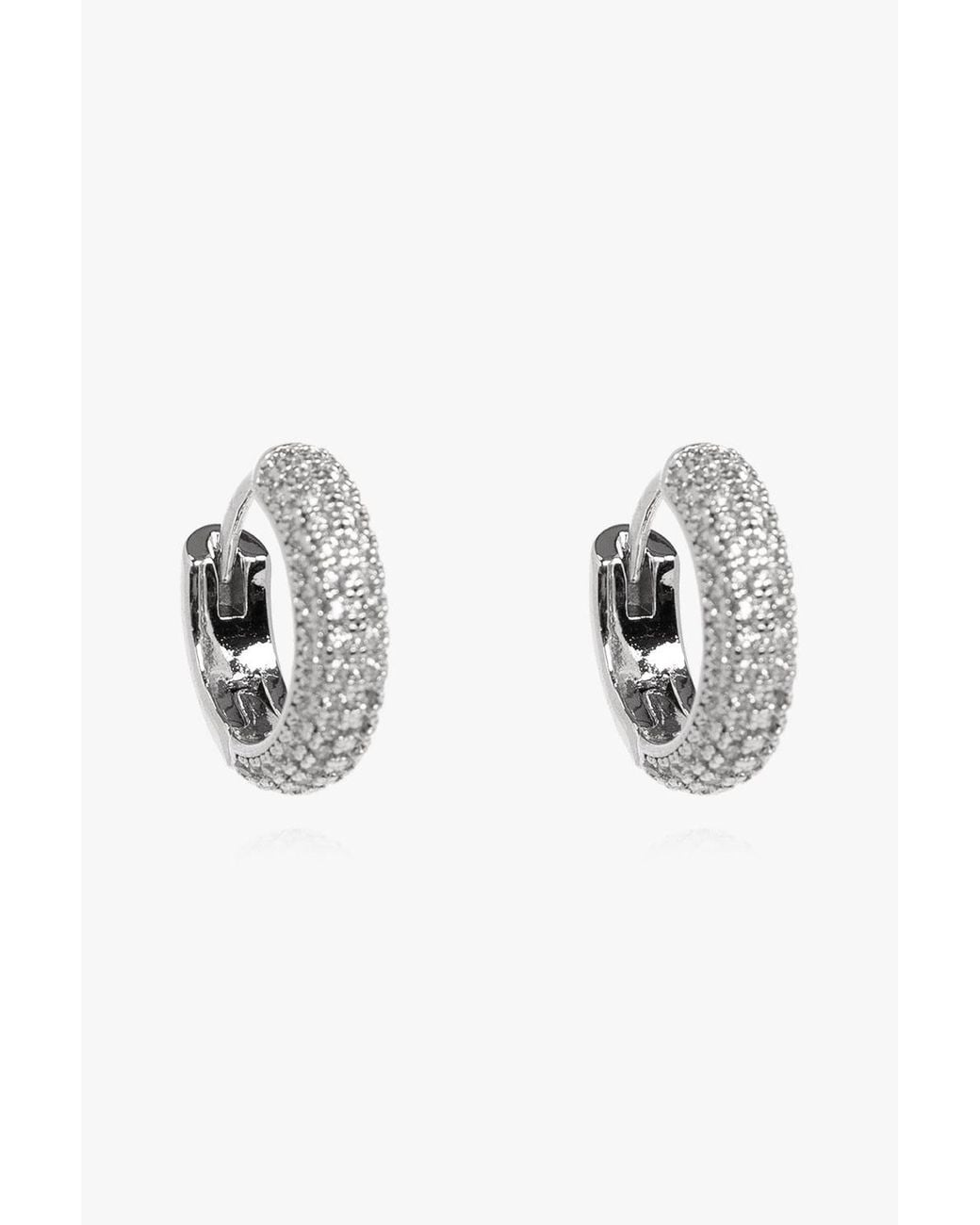 Kate Spade Metallic Round Hoop Earrings