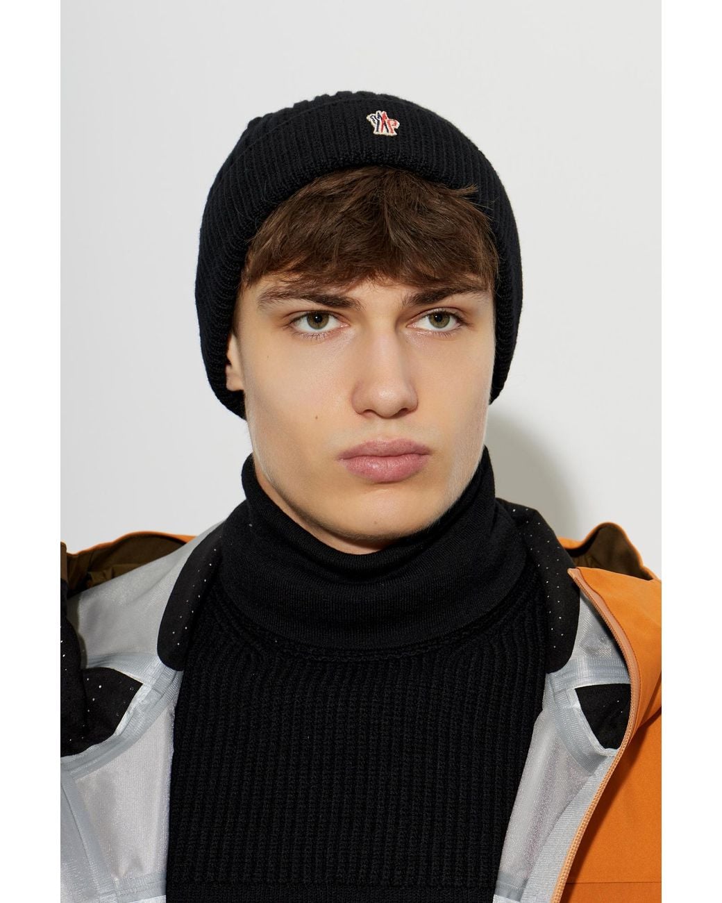 Moncler Black Après-Ski Beanie for men