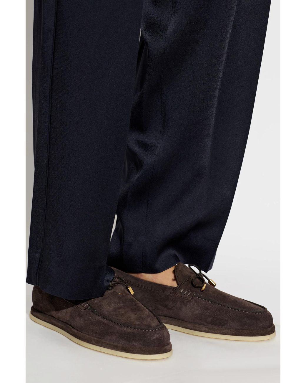Tod's Black Suede 'Loafers' Shoes