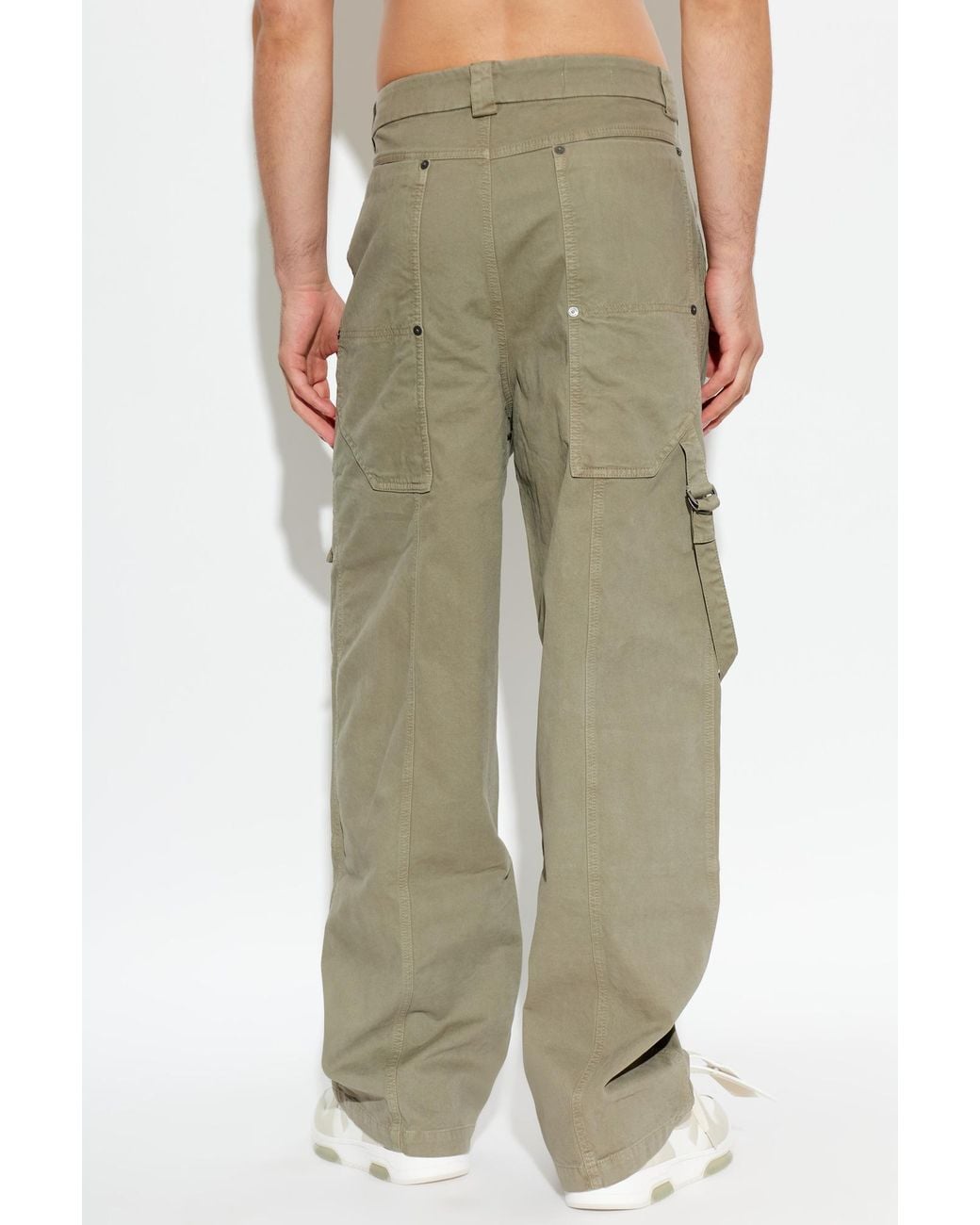 Off-White c/o Virgil Abloh Green Loose-Fit Trousers for men