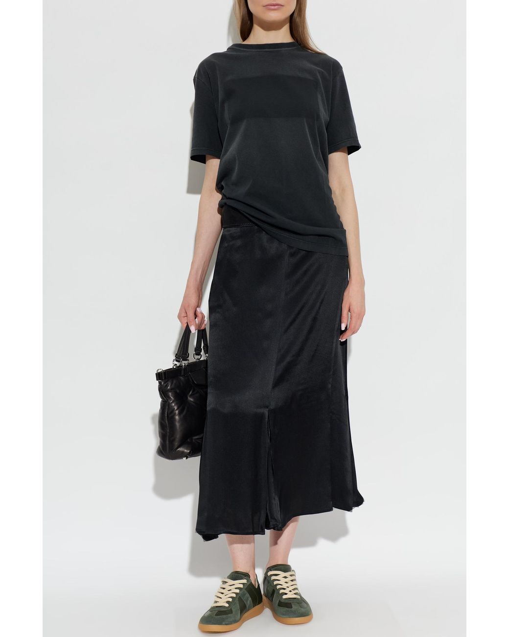 Maison Margiela Black T-Shirt With Print
