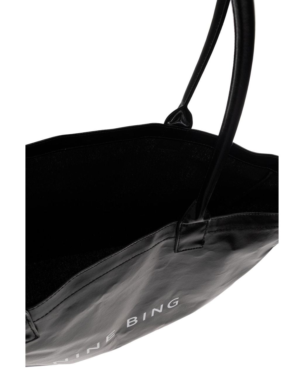 Anine Bing Black "Leo Coated" Bag