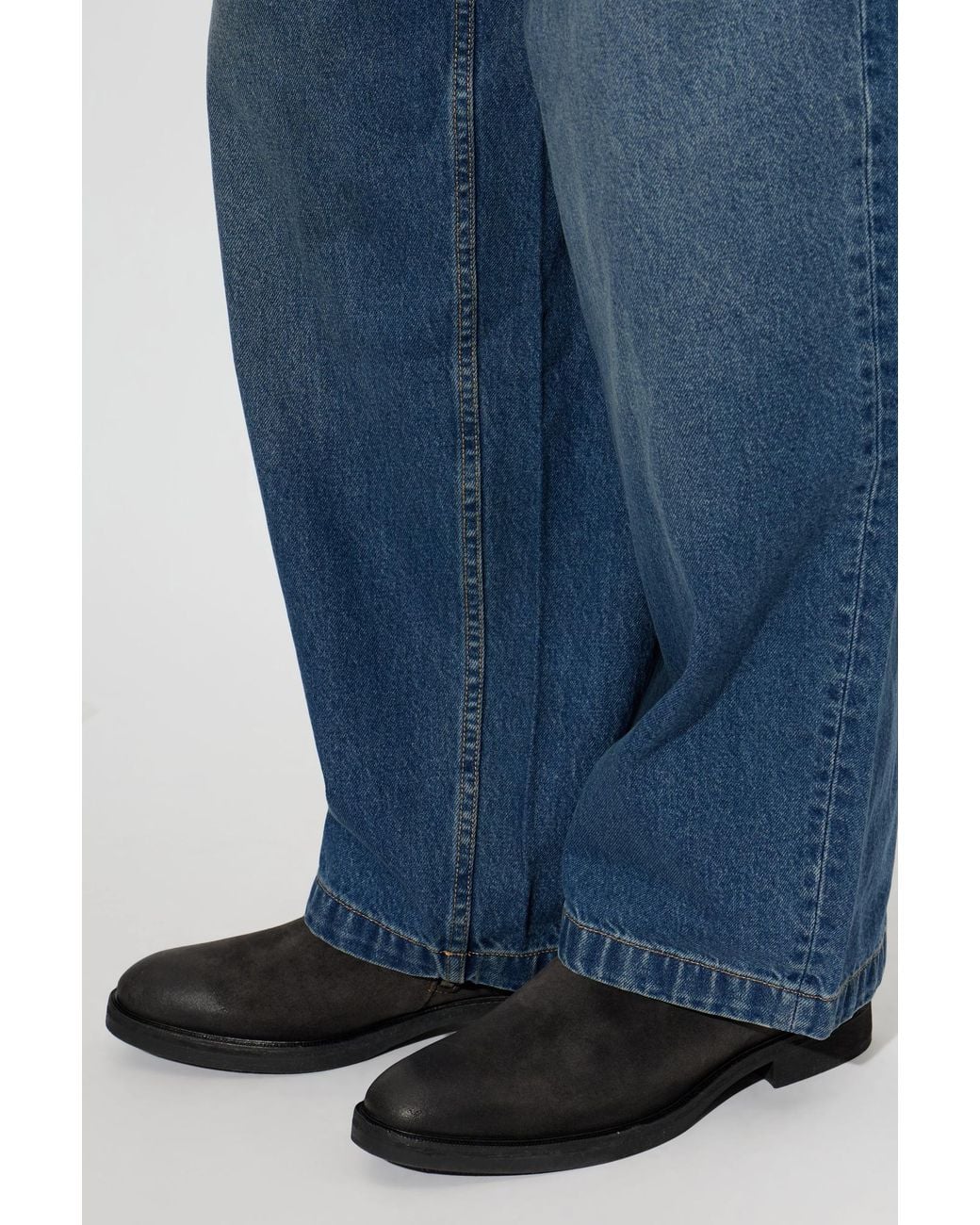 AllSaints Black Leather Heeled Ankle Boots 'Lang' for men