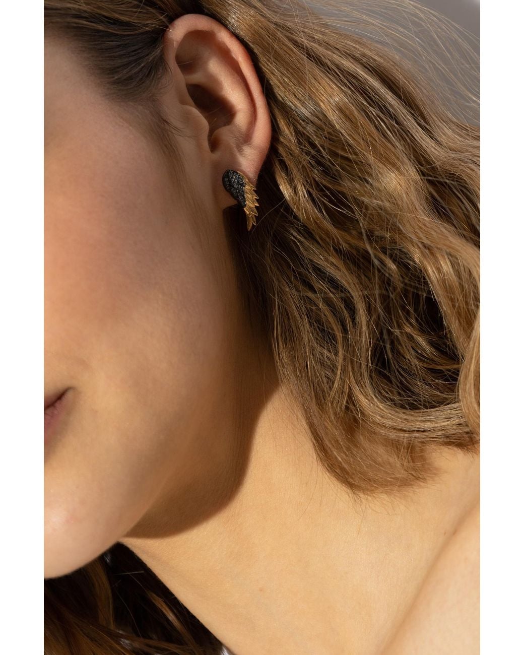 Zadig & Voltaire Metallic Brass Earrings
