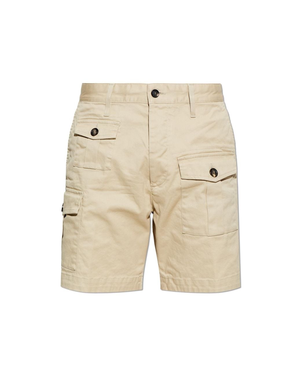 DSquared² Natural 'Cargo' Shorts for men