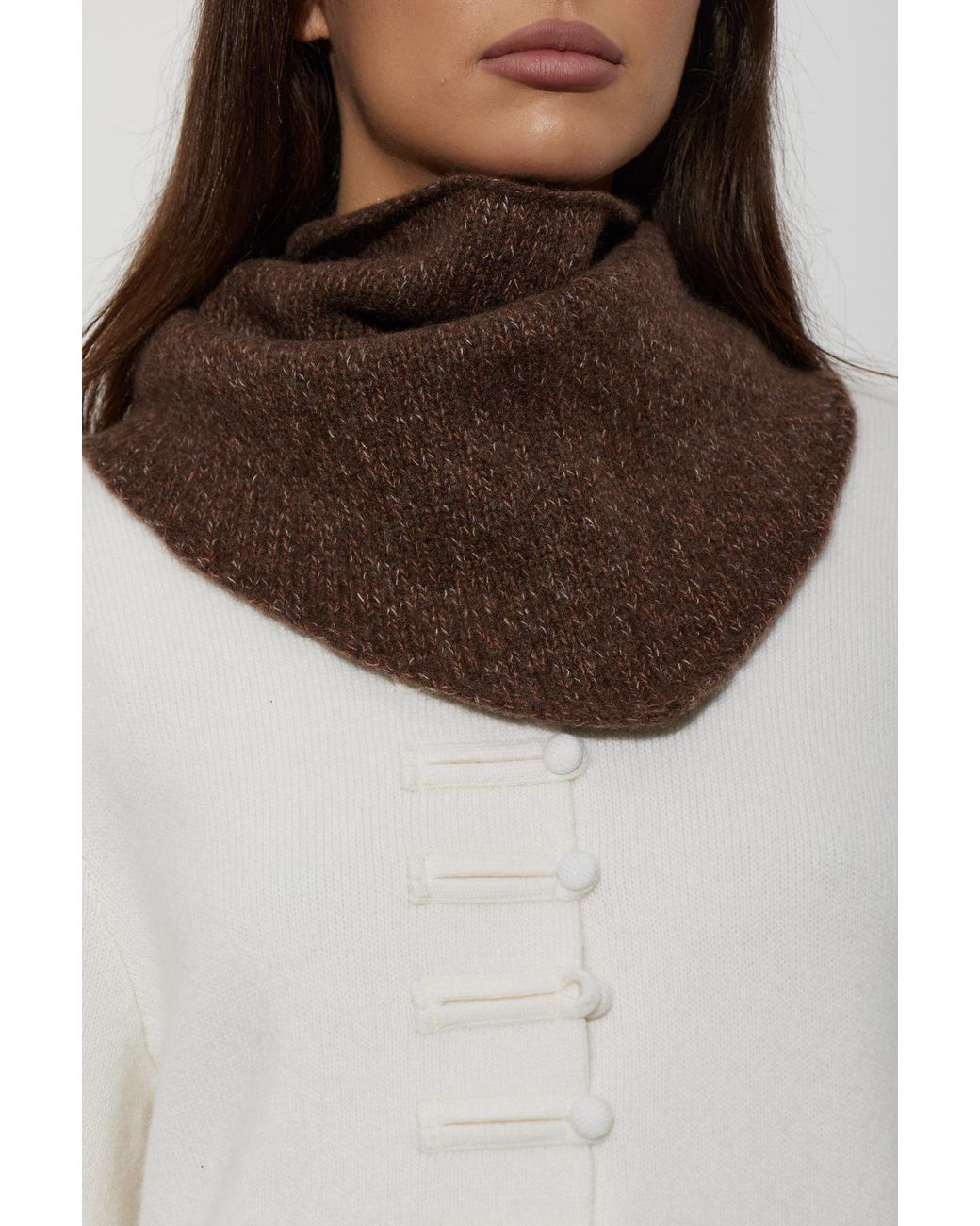 Lisa Yang Brown 'Mairina' Cashmere Scarf