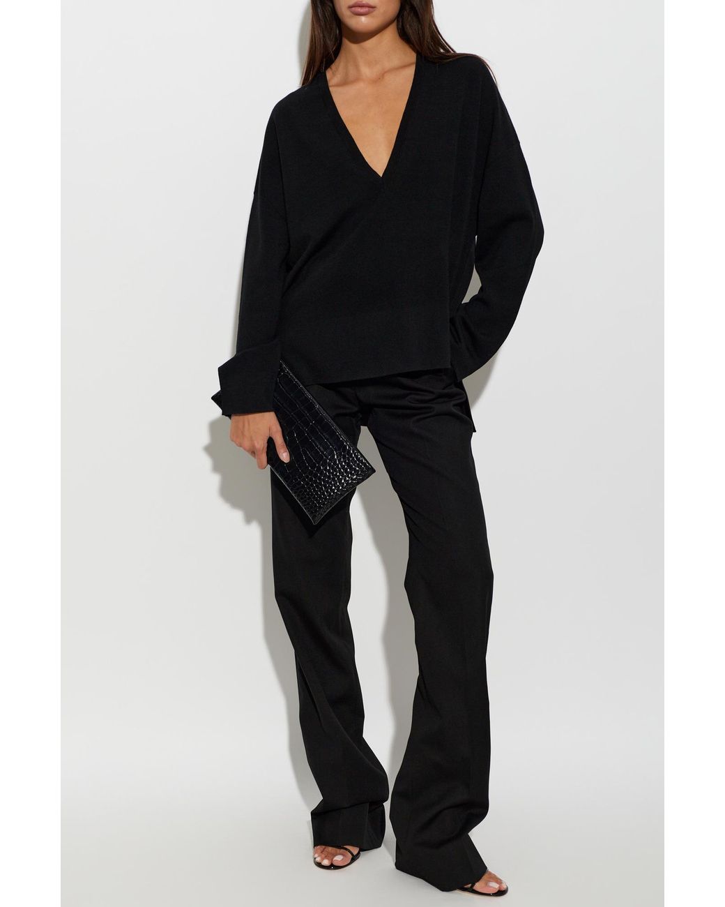 Tom Ford Black V-Neck Sweater