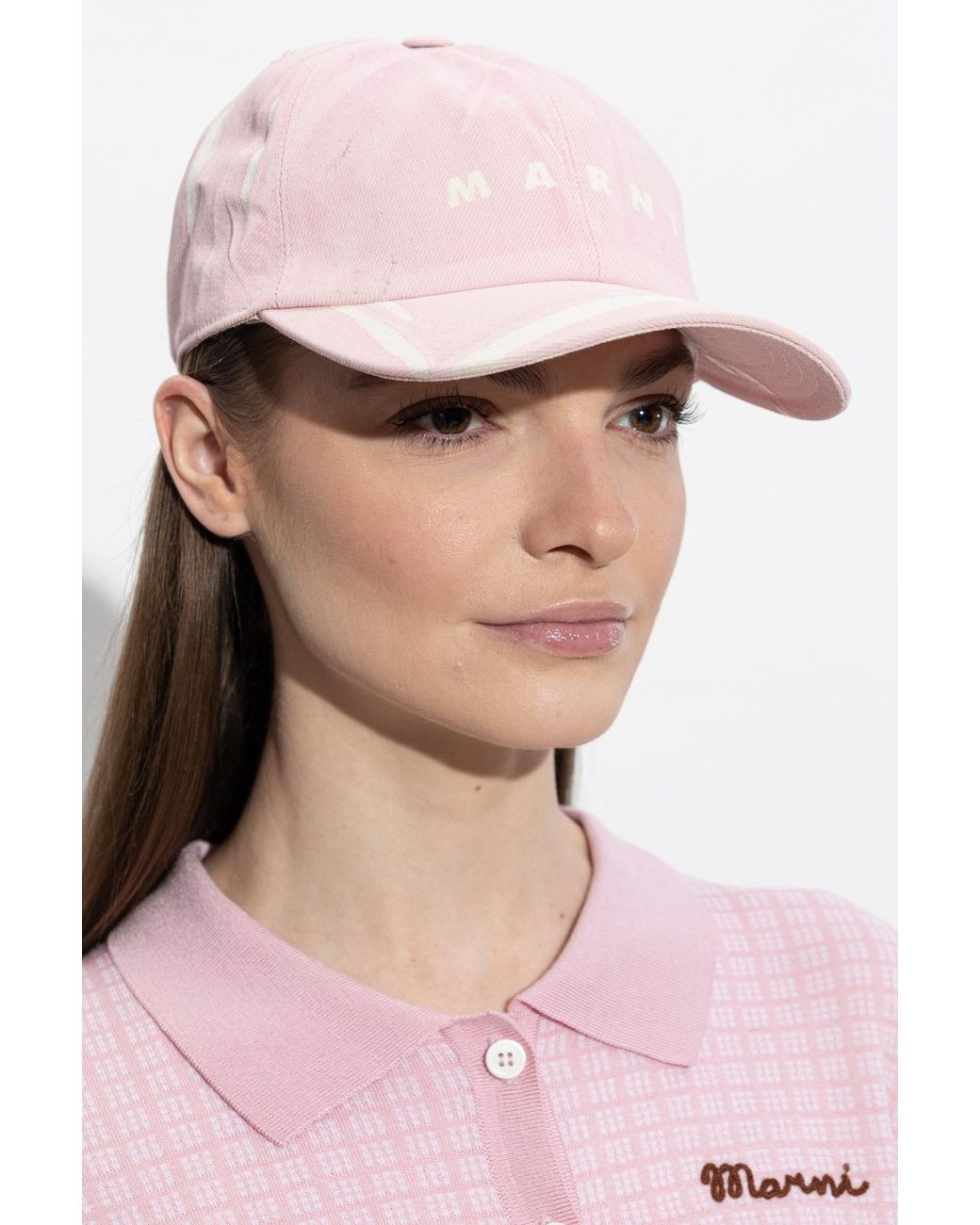 Marni Pink Baseball Cap