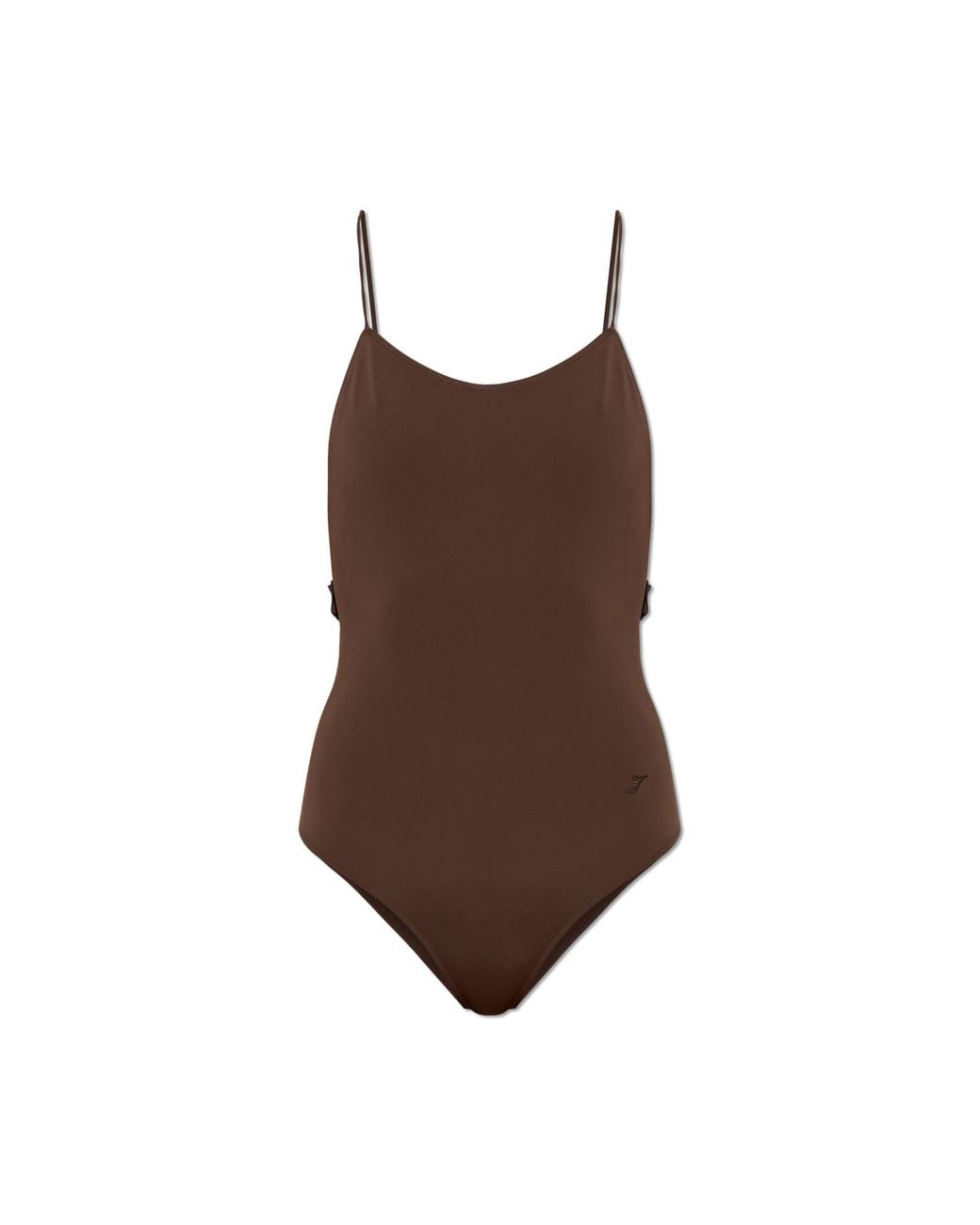 Jacquemus Brown One-Piece Swimsuit "Cabana"
