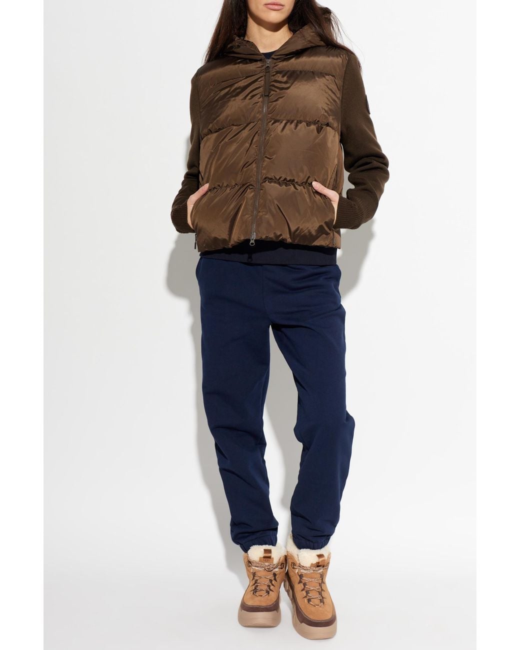Canada Goose Brown Sweatshirt With Down Filling