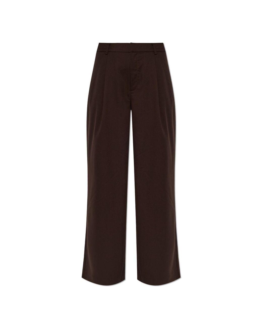 Gestuz Brown Pleated Trousers 'Gzpaula'