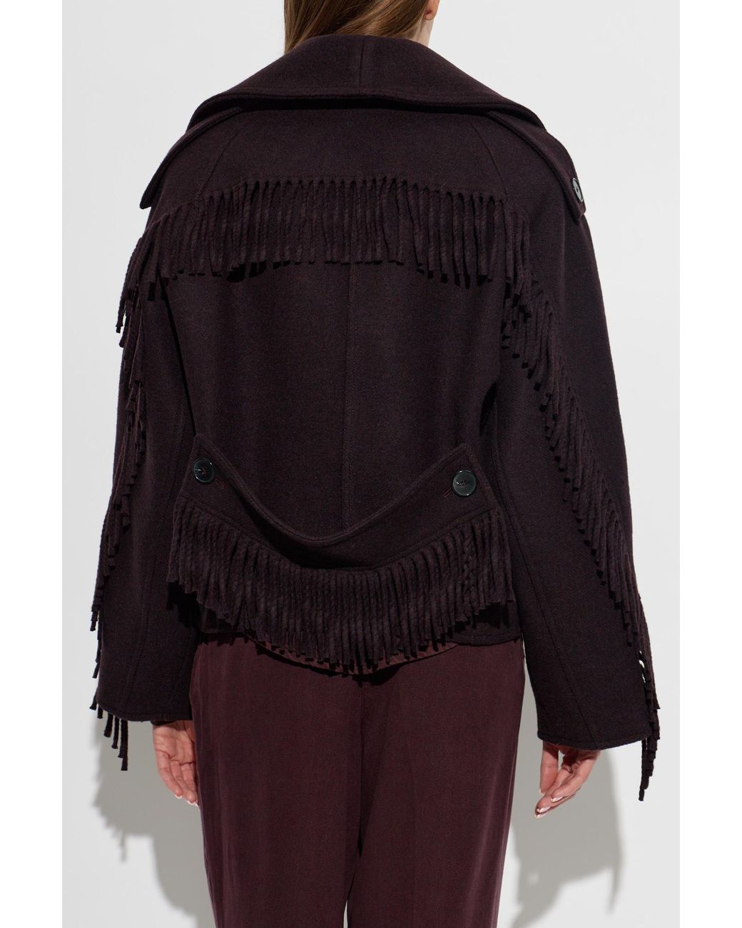 IRO Black 'Daring' Fringed Jacket