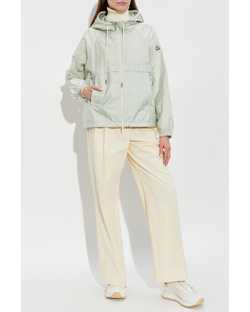 Moncler White Jacket "Coquelicot"