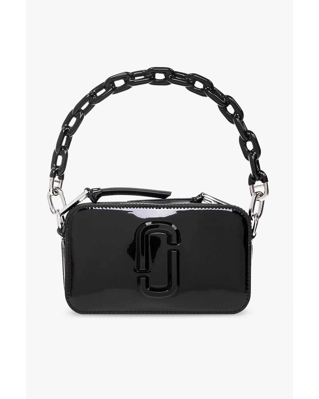 Marc Jacobs 'the Snapshot' Patentleather Shoulder Bag in Black Lyst UK