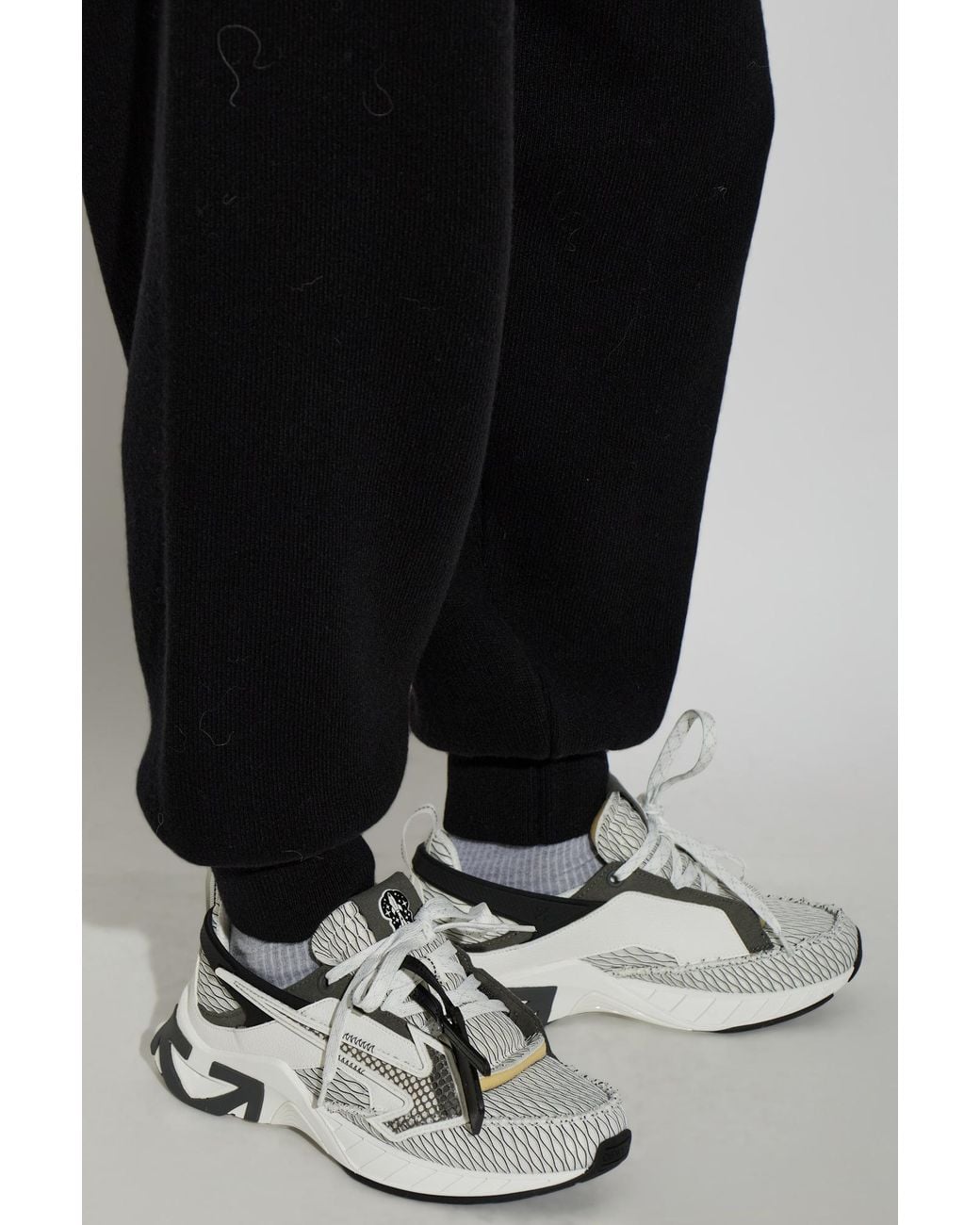 Off-White c/o Virgil Abloh Gray 'Space Memo' Sneakers