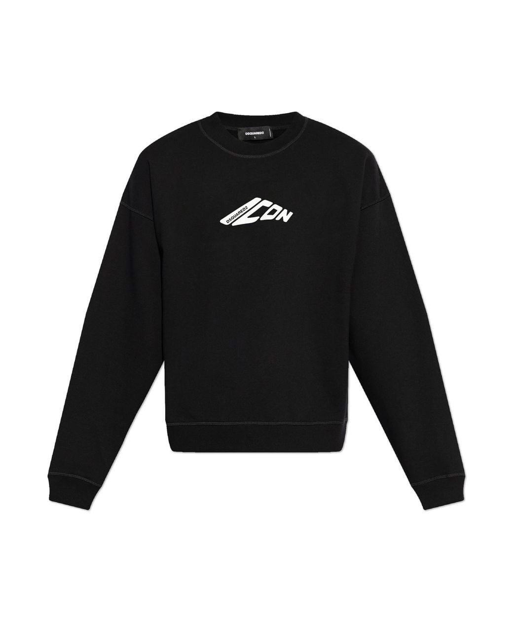 DSquared² Black Sweatshirt With Logo for men